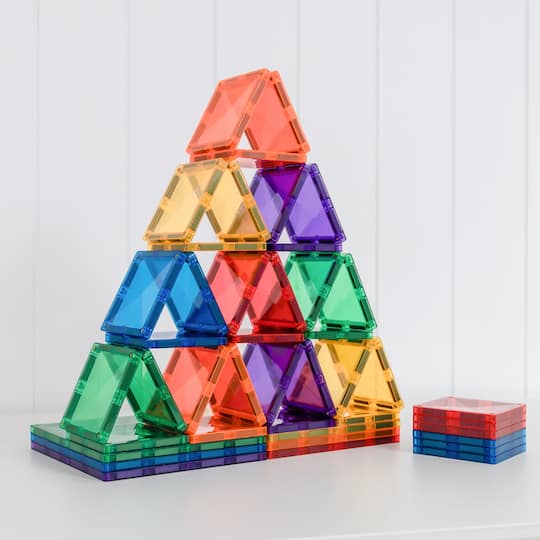Connetix® Rainbow Square Magnetic Tiles Kit
